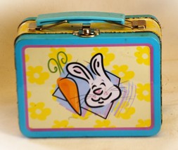 Easter Bunny Rabbit Miniature Metal Lunchbox - £13.23 GBP