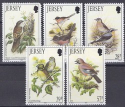 ZAYIX Great Britain Jersey 646-650 MNH Birds Nature 042922-SM140 - £3.31 GBP
