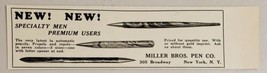 1931 Print Ad Miller Bros. Pens Premiums New York,NY - £7.25 GBP