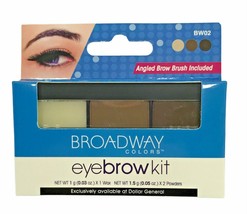 Broadway colors Eyebrow kit - &quot;Dark Brown&quot; - BW02 - BRAND NEW!!!   - $141.83 MXN