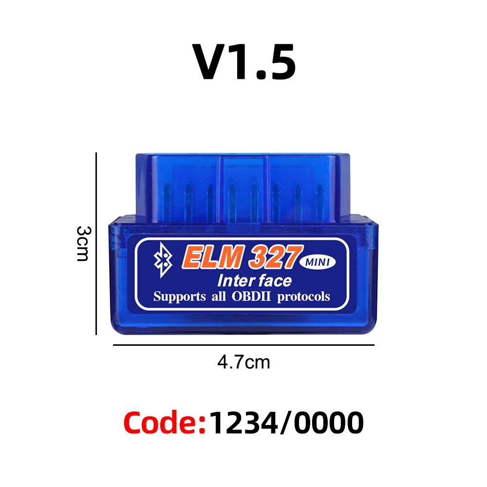 2023 Newest OBD2 Car Scanner Mini Elm327 Diagnostic Adapter Tester Bluetooth V1. - £49.43 GBP