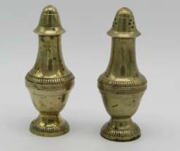 Vintage E.P.N.S. Electroplated Brass Silver Salt and Pepper Shakers Collectibles - £11.87 GBP