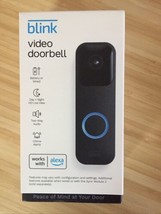 Blink Video Doorbell Wired &amp; Wireless w/ Two Way Audio Black New Factory Sealed - £39.30 GBP