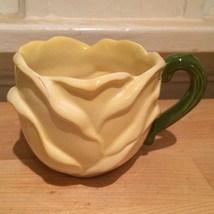 Figural Yellow Rose Coffee Mug / Tea Cup - £7.47 GBP