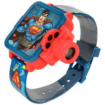 Superman Kid&#39;s Projected Images LCD Watch Blue - £15.73 GBP
