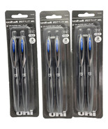 Uniball 207 Plus Gel Blue Ink Pens Medium Point 0.7mm 2 pack Lot of 3 To... - £7.65 GBP