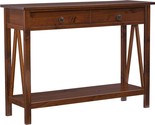 Antique Tobacco Linon Home Dcor Console Table, 42.01&quot;W X 13.98&quot;D X 30.71&quot;H. - $162.92