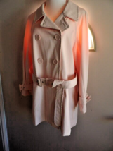 FU DA FUDA Raincoat Rain Jacket Trench Coat Blush Pink XL - £15.47 GBP