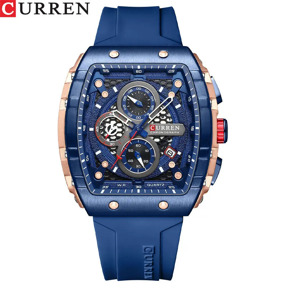 CURREN 8442 Men&#39;s Watches Top Luxury Brand Waterproof Sport Wrist Watch Chron 06 - £29.93 GBP