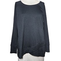 Black Active Lightweight Sweatshirt Size Petite Large  - $24.75