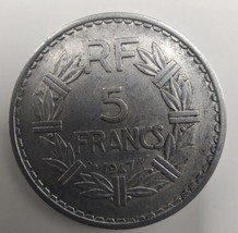1947 France 5 Francs Coin French five Franc  - $5.95