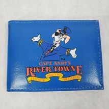 Capt Andys River Towne Pizza Time Theater Wallet Baltimore Arcade 1980s Blue! - £20.43 GBP
