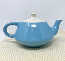 Blue Heaven Teapot W Lid Porcelain Royal China Mid Century Glossy Turquoise VTG - £36.53 GBP