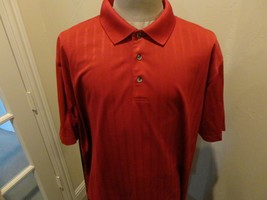 Dark Red PGA Tour Polyester Golf Golfing Polo Shirt Adult 2XL Excellent - $22.22