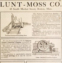 Lunt Moss Engines Saws Industrial Goods 1910 Advertisement Boston ADBN1eee - £23.94 GBP