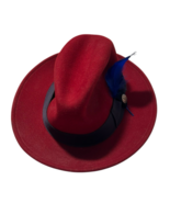 Goorin Bros. 100% Wool Red Classic Fedora Grosgrain Band Size Small - €57,71 EUR