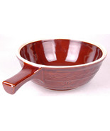 Vintage Mar-Crest Large Oven Proof Stoneware-Bowl w Handle-8.75&quot; Dia.  - $32.71