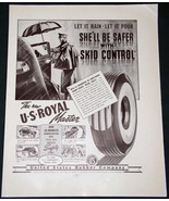 U.S. ROYAL TIRE AD RUBBER CO FORTUNE MAGAZINE AD CLIPPING VINTAGE 1937 - $468.48 MXN