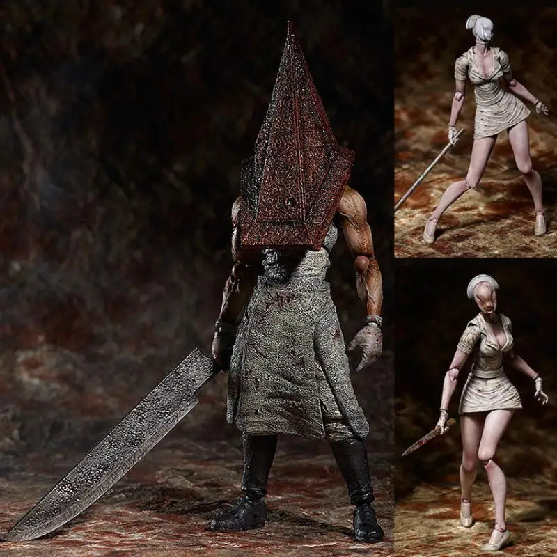 Silent Hill 2figma Triangle Head Red Pyramid Faceless Nurse Actionable M... - $46.91