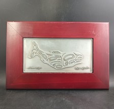 Native American Haida Pewter Plaque By Roxana Leask, &quot;Salmon &amp; Eagle&quot;, OBO - $441.00 MXN