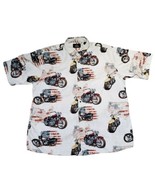 RedHead Men&#39;s Size XXL Motorcycle Pattern Short Sleeve Button-Down Cotto... - £17.96 GBP