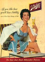 Schlitz Light Beer Advertising Metal  Sign 8x12in Vintage Mancave Man Ca... - $24.74