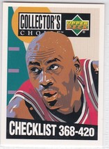 M) 1994-95 Upper Deck Collector&#39;s Choice Card - Checklist - Michael Jordan #420 - £1.55 GBP