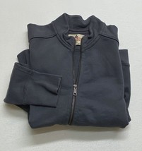 American Giant Full Zip Jacket  Womens XL Gray Mock Neck Pockets Long Sleeve - £48.21 GBP