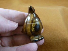 (Y-PEN-565) Brown Tiger&#39;s eye PENGUIN gemstone Ice BIRD figurine penguin... - $18.69