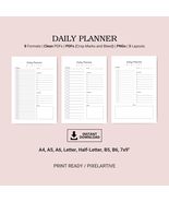 Daily Hourly Schedule, Daily Planner Printable, A5/A4/Letter, Instant Do... - £2.13 GBP