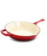 Crock-Pot Artisan 12 Inch Enameled Cast Iron Skillet in Scarlet Red - $121.99