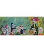 Vintage Art Print  &quot;Housewives at the Meeting &quot; 1948 - £31.11 GBP