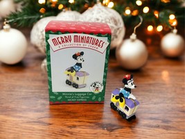 Hallmark Keepsake Ornament Mickey &amp; Co Minnie&#39;s Luggage Car Mickey Express 1998 - £9.80 GBP