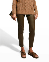 Skinny Stylish Brown Pant Soft Lambskin Leather Modern Slim Fit Women Hi... - £84.04 GBP