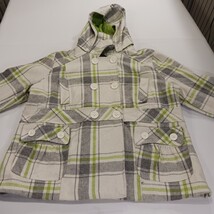 Dollhouse Women's Green/Gray Wool Blend Removable Hoodie Coat Jacket Size 3X image 14