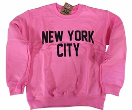 New York City Sweatshirt Screenprinted Pink Adult NYC Lennon Shirt - £15.74 GBP
