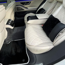 2024 Sheepskin Floor Mats Pillows fits W223 Mercedes AMG Maybach S500 S580 S680 - £1,229.98 GBP