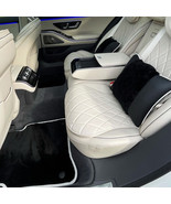 2024 Sheepskin Floor Mats Pillows fits W223 Mercedes AMG Maybach S500 S5... - £1,229.54 GBP