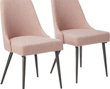 Dawn Modern Fabric Dining Chairs (Set Of 2), Light Blush, By Christopher... - $214.93