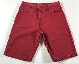 Vintage Levi&#39;s Jeans Pantaloncini Uomo 30 Rosso Made IN USA 550 1993 Dri... - $37.04