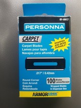Personna Carpet Blades Round Corner Wrapped In Dispenser Box 100 ----V24 - $16.82
