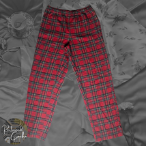 Family PJs Womens Red Green Plaid Christmas Holiday Pull On Pajama Pants Size S - £15.98 GBP