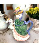 Fitz &amp; Floyd 1995 Bustles &amp; Beaus Teapot Spring Easter Decor French Country - £28.15 GBP