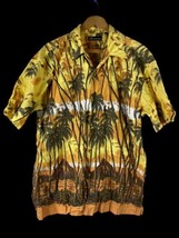 VINTAGE No Boundaries Shirt Size Large Mens Hawaii Volcano Tropical Butt... - £29.16 GBP