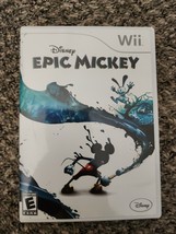 Nintendo Wii Disney Epic Mickey Rated E 2006 A Quest Game To A Forgotten World - £3.80 GBP