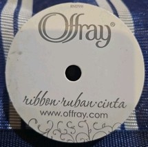 Offray Craft Ribbon - 5/8 in x 12 ft - Metallic Silver - $0.99