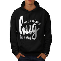 Morning Hug Sweatshirt Hoody Pun Funny Men Hoodie - £16.44 GBP