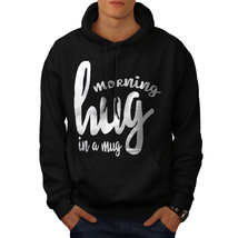 Morning Hug Sweatshirt Hoody Pun Funny Men Hoodie - £16.77 GBP