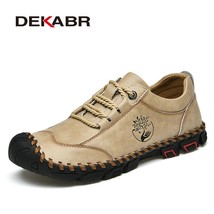 New Fashion Casual Shoes Leather Lace Up  Shoes  Business Summer Shoes Men Walki - £56.32 GBP