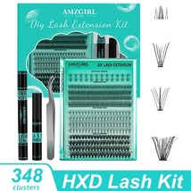 Eyelashes Kit 348 Clusters Lash Bottom Lashes Fishtail Fan 20D Spike Fan... - $40.41